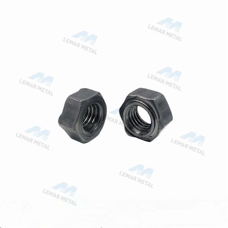 Hexagonal spot welding nut