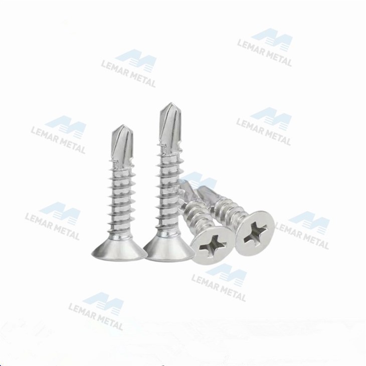 Cross Recessed Flat Drilling Screws