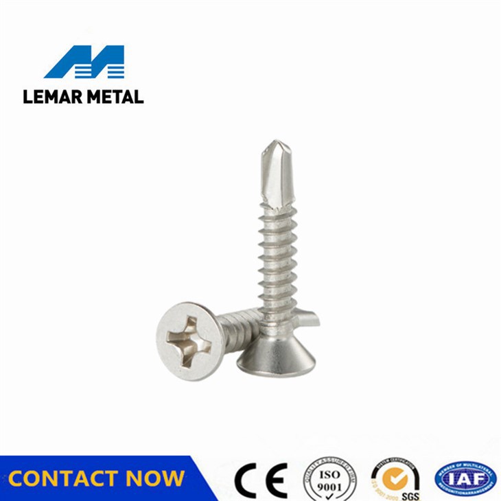 Cross Recessed Flat Drilling Screws