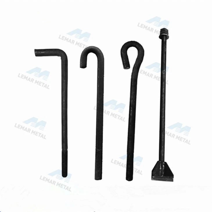 L shaped anchor bolts
