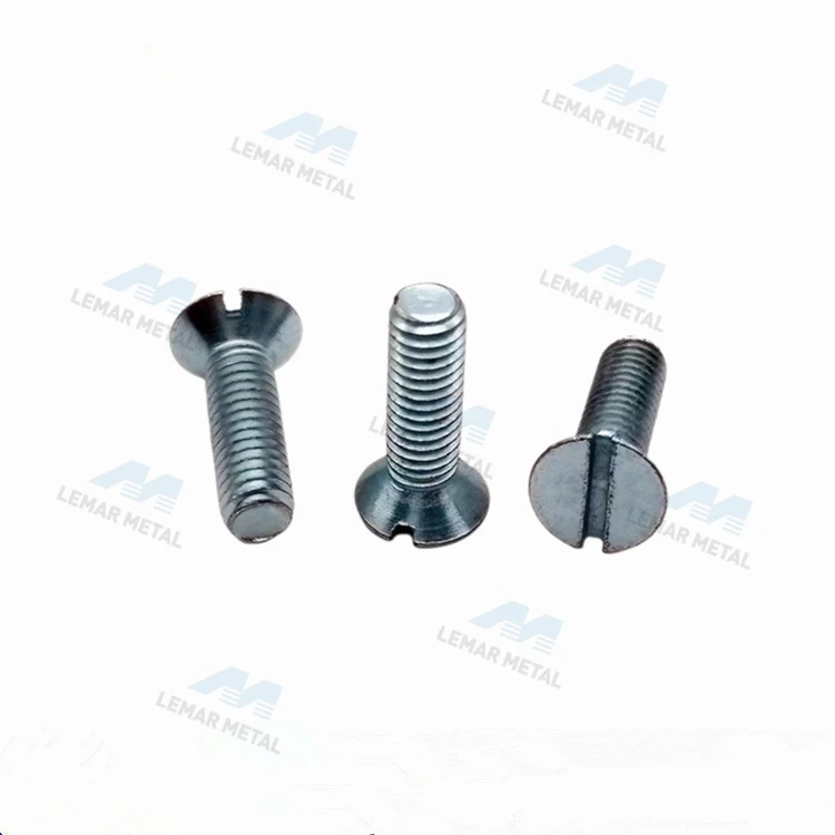 Slotted Flat Head Machine Screw